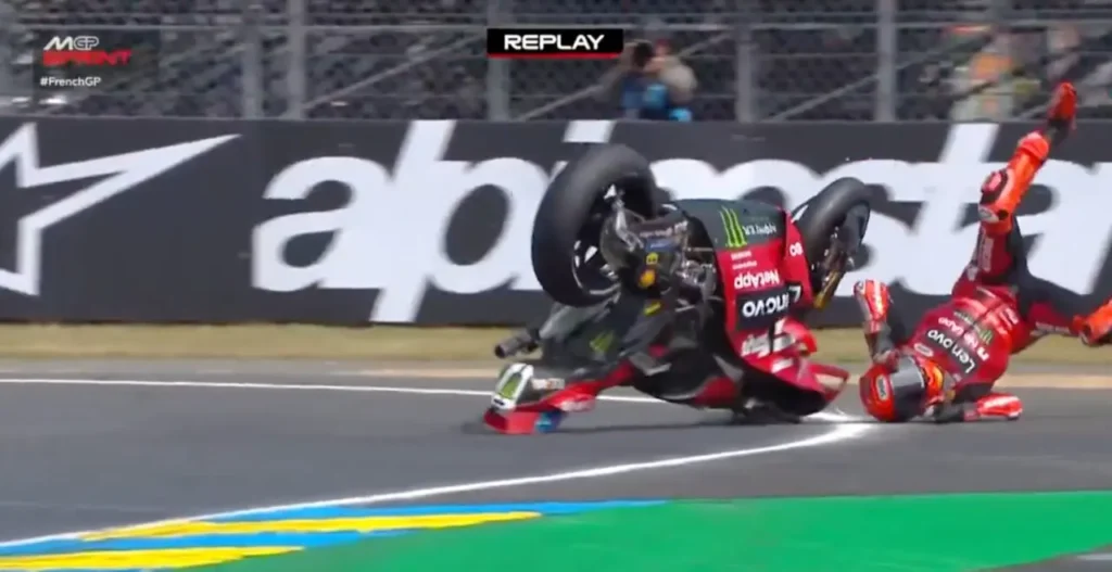 Marc Márquez y su caída en Le Mans